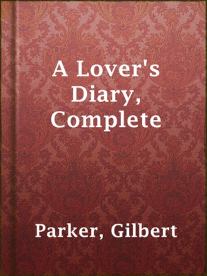cover image of A Lover's Diary, Complete